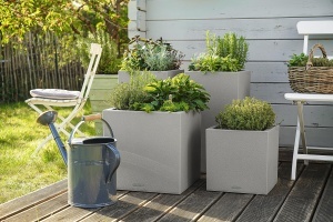 Vaza Lechuza Canto Color, 30x30x30cm, capacitate 12l, culoare steingrau - Img 6