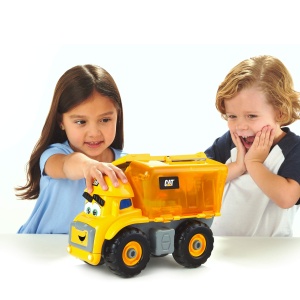 Vehicul de jucarie Caterpillar FIX-IT PHILIP, 30 cm, alb, cu unelte magnetice - Img 5