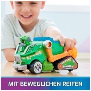 Vehicul de salvare PAW Patrol Rocky cu efecte de lumina si sunet, 17 cm - Img 7
