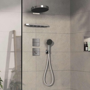 Ventil submontat hansgrohe ShowerSelect Comfort E, crom, pentru 3 functii - Img 6