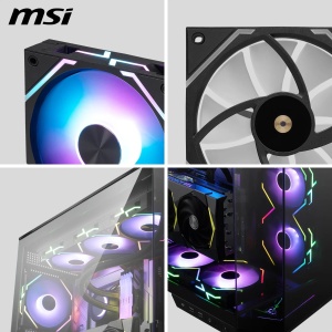 Ventilator ARGB MSI MPG EZ120 - 120 mm, 1900 RPM, design magnetic - Img 4