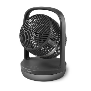 Ventilator oscilant Philips CX305001, tehnologie SilentWings, 23dB, negru