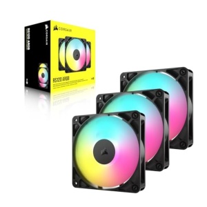 Ventilator PC Corsair RS120 ARGB 120mm, 3 Piese, Culoare Negru - Img 8