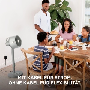 Ventilator portabil Shark FlexBreeze Pro Mist, 20 m, cu functie de pulverizare, culoare Dove - Img 8