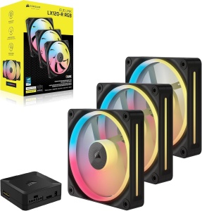 Ventilator RGB CORSAIR iCUE LINK LX120-R, 120mm, Negru, Silentios - Img 9