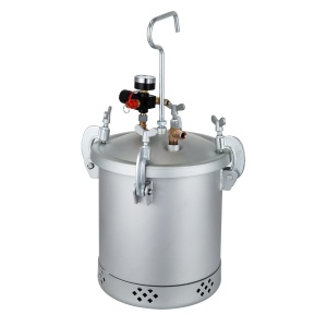 VEVOR 10L 30PSI Suport de vopsea pentru aplicarea acuarelei, petelor, lacurilor, suprafetelor fine pentru proiecte interioare si exterioare Pistol de vopsea, argintiu, 10L - Img 4