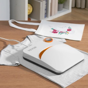 VEVOR 2 in 1 Mini masina de presa termica Presa termica 30,5x25,4 cm, 810W Tricouri cu transfer de caldura, suporturi, perne, DIY Presa de caldura mica Plotter de presa termica Prese de imprimare, Imprimare de presa de camasa - Img 9