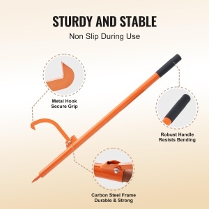 VEVOR LP48 Stativ pentru busteni 1180 mm otel carbon deschidere max 48 cm - Img 5