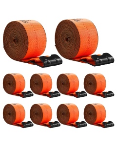VEVOR Windengurte LC-FTO43010 Set 10 curele cu rezistenta 81647 kg pentru transport si siguranta