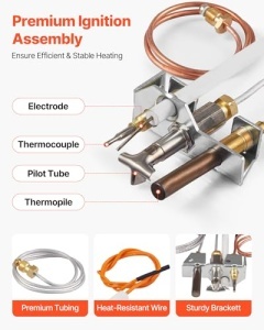 VEVOR ZH-919A Kit Zapaire Gaz Natural Compatibil cu Modele Heatilator Usor de Instalare - Img 2