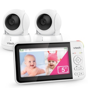 Video Baby Monitor VTech VM924-2 Ecran LCD 5 inch 2 camere Night Vision 300m Raza