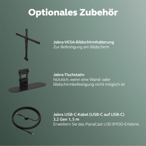 Videoconferinta Jabra PanaCast U30, USB-C, camera 120, audio vol duplex - Img 9