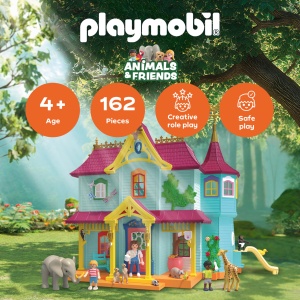 Vila cu animale PLAYMOBIL 71852 Set de joaca pentru copii de 4 ani Include 3 figurine si accesorii - Img 2