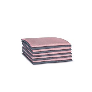 Vileda Actifibre Soft Carpa universala din microfibra, Carpa de curatare 100% din microfibra pentru rezultate fara dungi, absorbtie ridicata, ideala pentru toate suprafetele netede, roz si gri, 10 bucati - Img 3