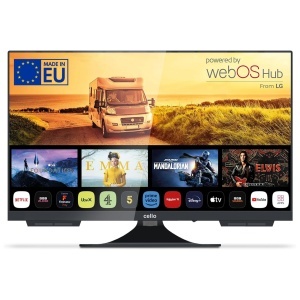 Violoncel C2224WS Trav 22 inch / 55 cm SMART Full HD 12 Volt Camping Travel TV - FreeSat: Netflix, Prime Video, Hulu - Frameless 12V TV LG WebOS, Triple Tuner si Bluetooth pentru RV, Truck & Boat [2025]