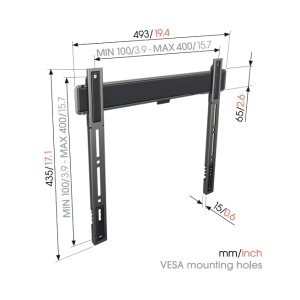 Vogel's TVM 5407 - Cel mai plat suport de perete pentru televizoare de 32-77 inchi, max 75 kg, compatibilitate universala, testat TUV, pana la VESA 400x400, distanta de perete de doar 1,5 cm - Img 10