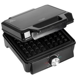 Waffle Maker ADLER AD 3088 2000W, Antiaderent, Negru - Img 7