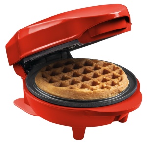 Waffle Maker Bestron AMW500R, Design Compact, Culoare Rosie, Placa 12,5 cm - Img 3