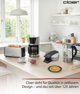 Waffle Maker Cloer 1699, 15.5 cm, 930 W, Inox - Img 7