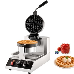 Waffle Maker VEVOR UWF-2205 1300W Inox Control Temperatura Antiaderent
