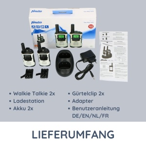 Walkie Talkie Alecto FR-175 - 7km, 8 Canale, Culoare Alb - Img 7