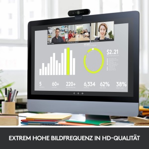 Webcam Logitech BRIO Ultra-HD 4K, 30 FPS, Infrarosu, 5x Zoom - Img 9
