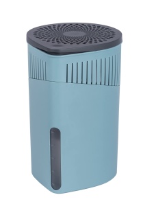 WENKO Room Dehumidifier Drop, dezumidificator reincarcabil, reduce mucegaiul si mirosurile, bloc de granule de 1 kg, turcoaz