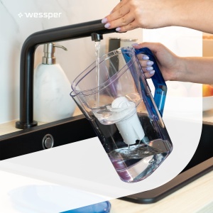 Wessper 3D Slim AquaClassic 27L Filtru Apa Compatibil Brita Classic Albastru - Img 7