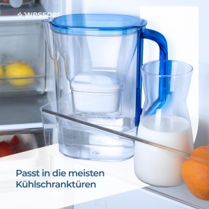 Wessper D3 Slim Aquamax Cana Filtrare Apa 27L Set cu 6 Cartuse Filtrante Albastru - Img 7