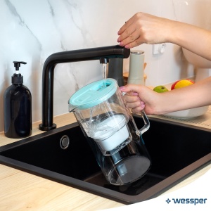 Wessper FutureFlow D2 Cana Filtrare Apa 3L Borosilicata BPA Free cu LED Indicator - Img 6