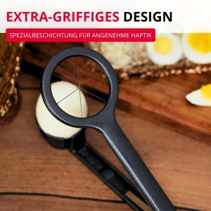 Westmark Eierschneider Columbus Black Edition Taietor Ou din Aluminiu Filoane din Otel Inoxidabil Culoare Antracit - Img 5