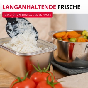Westmark Lunchbox 23672270 1000 ml Argintiu Sigilata si Rezistenta la Temperaturi Extreme - Img 3