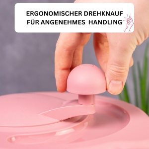 Westmark Salatschleuder Fortuna 5 Litri TransparentRoz BPA-Free - Img 4