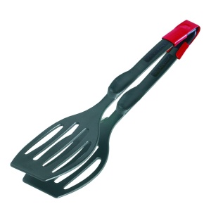 Westmark Spatule duble/clesti de servire, foarte rezistente la caldura pana la 270degC, Lungime: 28,9 cm, Plastic, Duetto Flonal Plus, Negru, 21002275 - Img 1