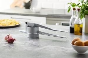 Westmark Spatzle, cu perforatii rotunde, aluminiu turnat sub presiune, lungime: 41 cm, presa Spatzle, argintiu, 61102260 - Img 2