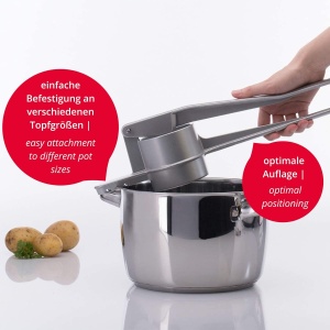 Westmark Spatzlechef 61202260 Presa pentru Spatzle si Cartofi Aluminiu Argintiu - Img 8