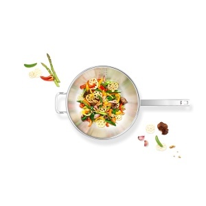 Wok Fissler Original-Profi Collection 32 cm 64 L Inox Inductie Capac inclus - Img 3