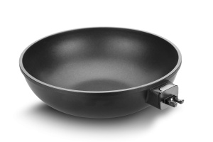 Wok Tescoma 605058.00 SmartCLICK 28 cm, inox, negru - Img 3