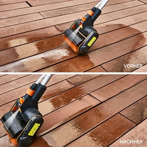 WORX WG441E.9 Perie multipla fara fir 20V - perie de suprafata multifunctionala pentru curatarea suprafetelor de piatra si lemn si indepartarea buruienilor - conexiune de apa integrata - compatibil PowerShare - fara baterie si incarcator - Img 10