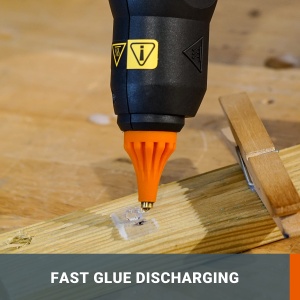 WORX WX0459 Pistol de lipit fierbinte fara fir 20V 60W MAX 200degC anti-picurare ideal pentru bricolaj asamblare mobilier reparatii la domiciliu cu 10 - Img 3
