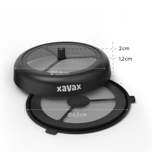 Xavax Permanent Pad Set de 2 (pentru Philips Senseo si aparate de cafea identice, filtru pentru pudra de cafea, ceai vrac, capsule de cafea reincarcabile, filtre de cafea care pot fi spalate in masina de spalat vase) negru - Img 3