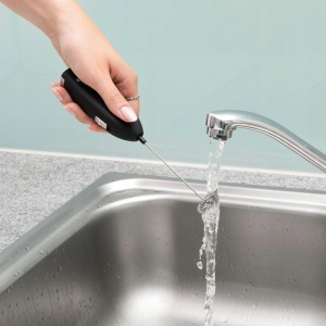 XAVAX Spumant electric de lapte spumant de lapte otel inoxidabil alimentat cu baterii electric multifunctional Culoare Negru - Img 6