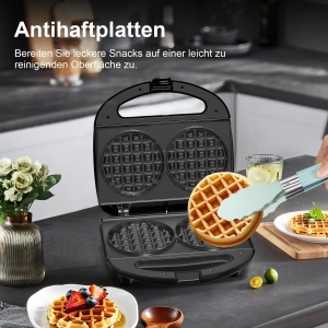 YASHE Waffeleisen Compact Antiaderent Control Temperatura Automat - Img 4