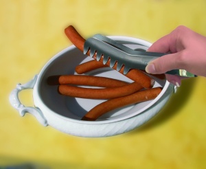 Zanga de Servire Fackelmann, Inox, 19 cm, pentru Spaghete si Salate - Img 6