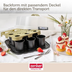 Zenker Bake Click Go Tava pentru Torturi cu Hauba Antiaderenta 29x29x7cm - Img 5