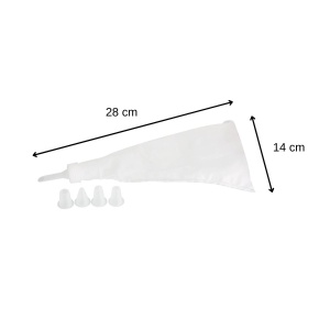 Zenker Spritzbeutel PATISS 30cm Alb Set Decorare cu 5 Duze - Img 3