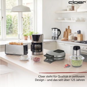 Zerkleinerer electric Cloer 6829, 400 W, 1200 ml, inox - Img 9
