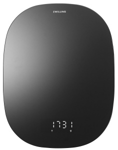 ZWILLING ENFINIGY Cantar digital de bucatarie cantar de uz casnic cu afisaj LCD incarcare USB pana la 10 kg functie tara negru