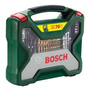 Accesorii Bosch Bosch 70buc. Set de burghie si surubelnite din titan X-Line (lemn, piatra si metal, burghiu accesoriu) - Img 2