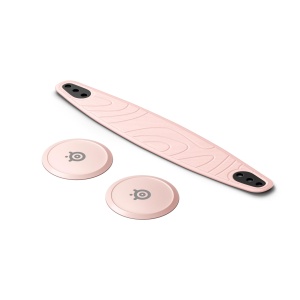 Accesorii casti gaming SteelSeries Arctis Nova Booster Pack, Rose Quartz, banda nylon si placute metalice